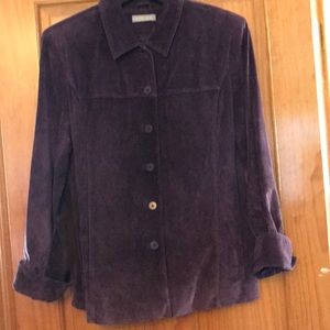 Kate Hill grape suede jacket XL